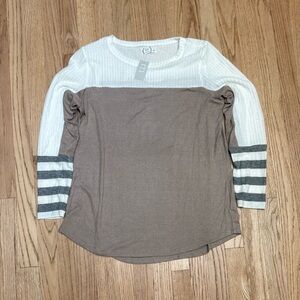 Top Neutral Colorblock Maurices